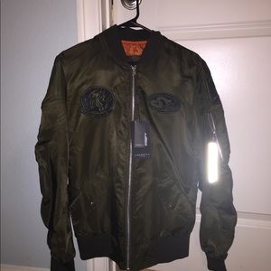 American Stitch Green bomber jacket